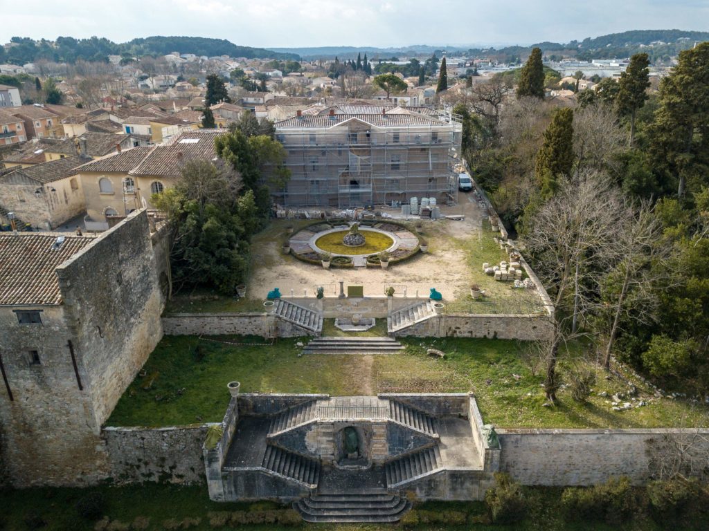 Chateau de Bocaud - Vue du ciel - Mairie - Monument historique